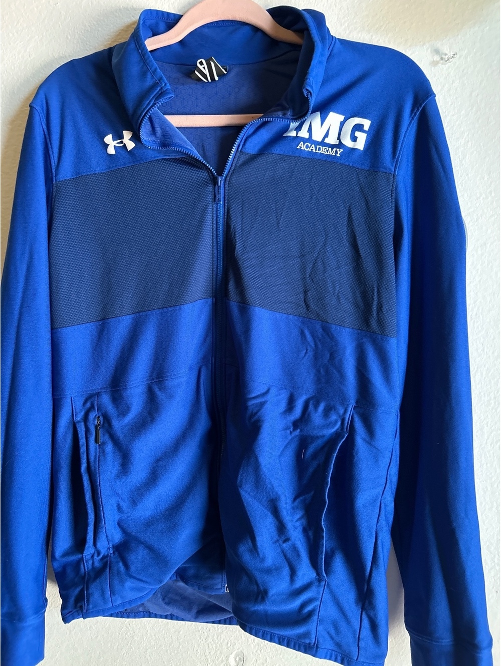 Under Armour IMG Academy Blue Full Zip Jacket Medium
